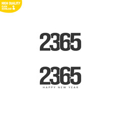 Creative Happy New Year 2365 Logo Design