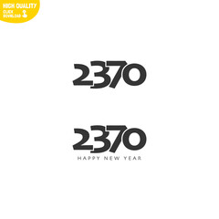 Creative Happy New Year 2370 Logo Design