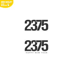 Creative Happy New Year 2375 Logo Design
