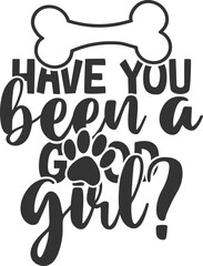 Have You Been A Good Girl? - Pet Treat Jar Illustration