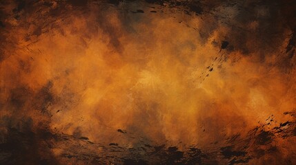 Vibrant Abstract Background: Modern Artistic Composition in Brown, Black, Orange, and Yellow - Creative Digital Illustration with Contemporary Aesthetic