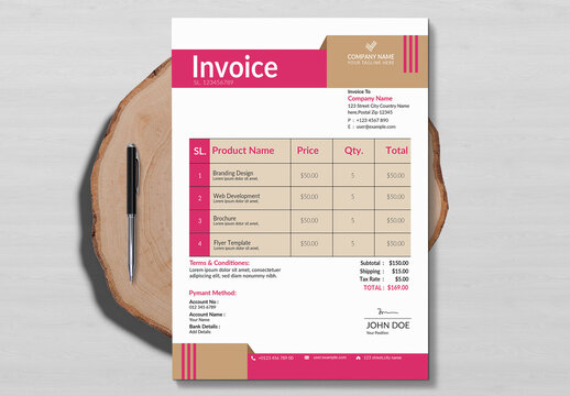 Business Company Invoice Template