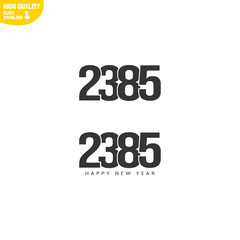 Creative Happy New Year 2385 Logo Design