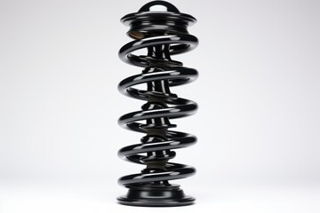 Fototapeta premium Black coil spring