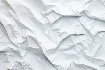 Obraz premium The texture of white paper is crumpled. Background for various purposes.
