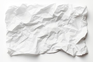 The texture of white paper is crumpled. Background for various purposes.