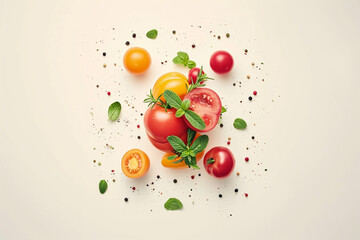 Aesthetic food photography for advertisement, minimalistic style