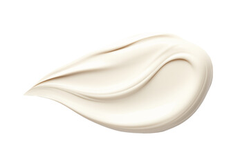 cosmetic smears cream texture on transparent background