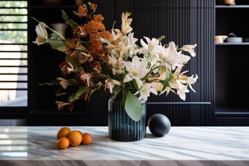 Kitchen bench floral arrangement