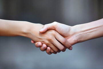 handshake between two people