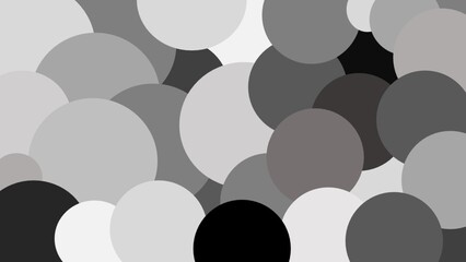 白黒の球体のイラスト