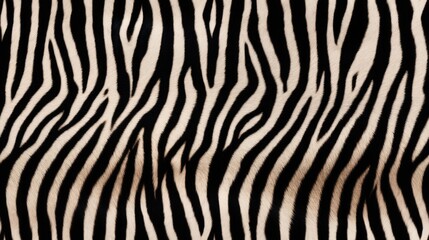 Zebra skin fur seamless pattern. Repeated background of fluffy texture.
