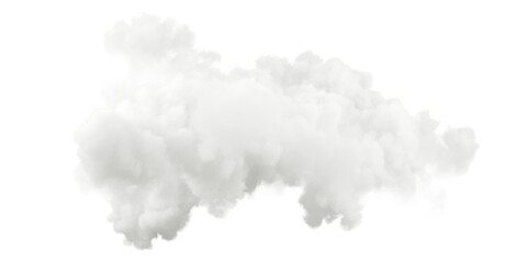 Isolated ozone intense steam clouds on transparent backgrounds 3d illustration png