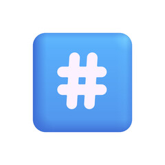 Obraz premium Keycap Number Sign