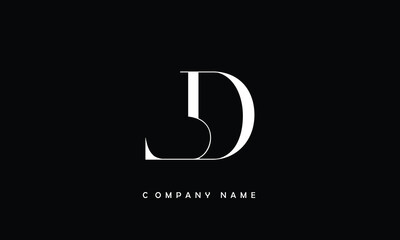 LD, DL, L, D Abstract Letters Logo Monogram