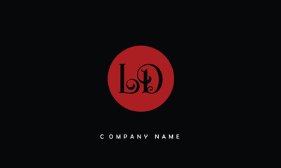 LD, DL, L, D Abstract Letters Logo Monogram