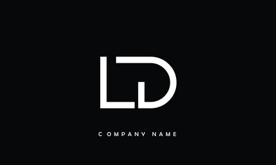 LD, DL, L, D Abstract Letters Logo Monogram