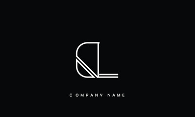 LD, DL, L, D Abstract Letters Logo Monogram - obrazy, fototapety, plakaty
