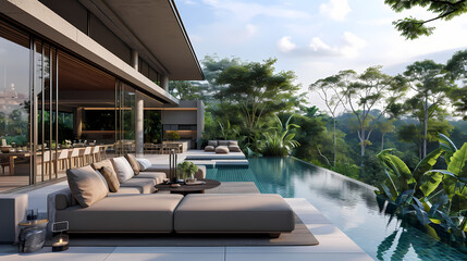 Fototapeta premium a brand new villa 