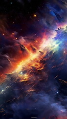 Fototapeta premium sunrise in the space