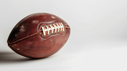 American football isolated in white background