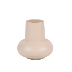trendy design decorative ceramic vase isolated on white background