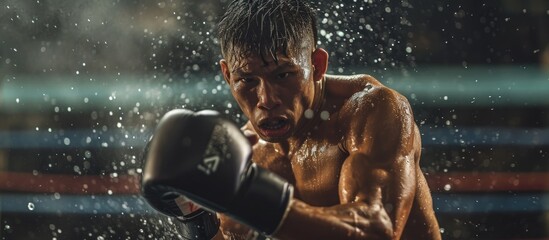Fototapeta na wymiar Muay Thai fighter's picture.