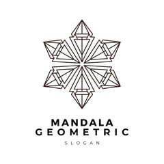 Obraz premium Mandala ornament geometric logo 