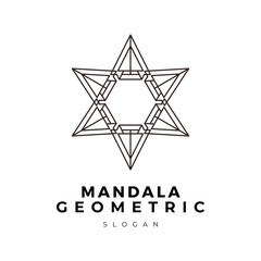 Obraz premium Mandala ornament geometric logo 