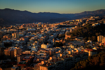 View from Malaga, Spain