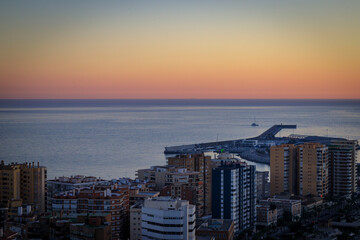 View from Malaga, Spain