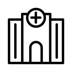 Obraz premium Hospital icon PBG