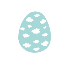 cute easter eggs illustration icon