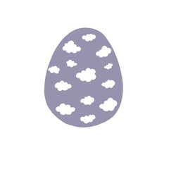 cute easter eggs illustration icon