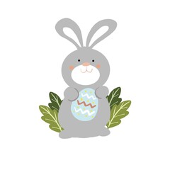 cute bunny illustration - easter rabbit - animal illustration art