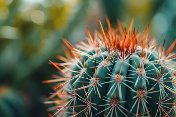 A detailed view of a cactus plant. Suitable for botanical and nature-themed designs