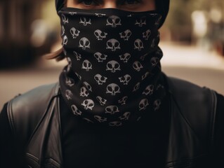 Versatile Bandana Mockup for Fashion and Functionality - AI Generated