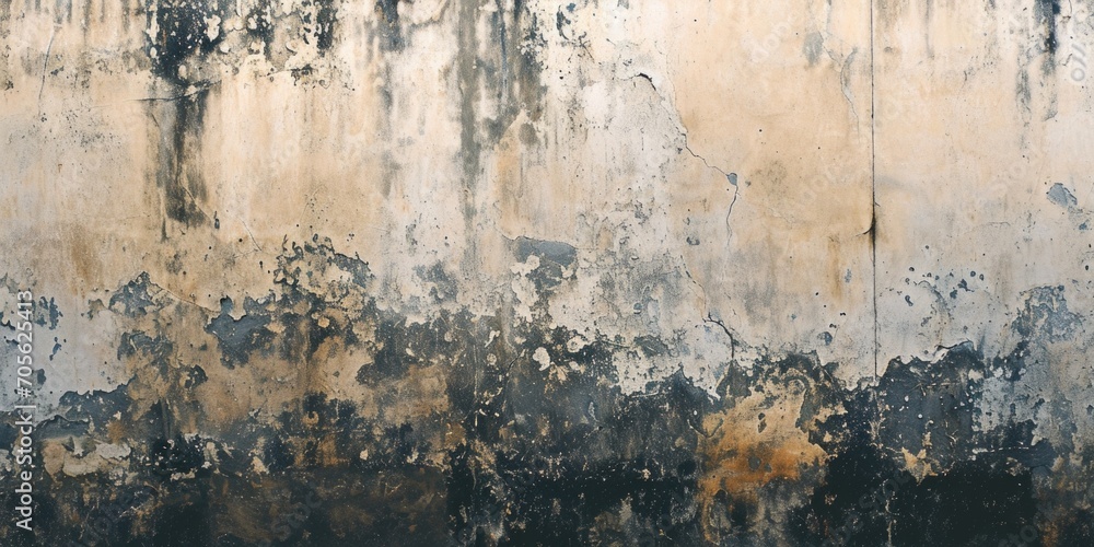 Poster A wall with vibrant paint colors, providing a unique and textured background. Perfect for adding a pop of color to design projects or creating an artistic atmosphere