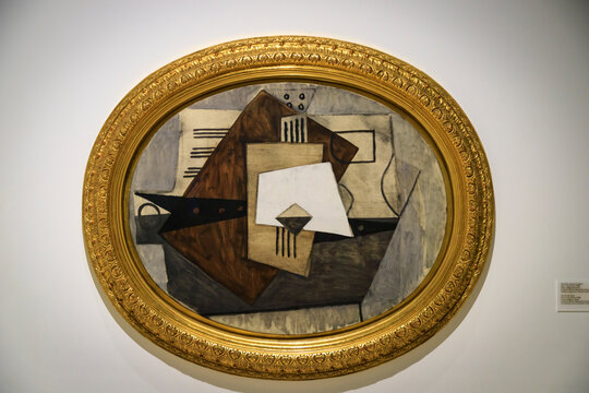 Paintings from Picasso museum, Malaga, Spain