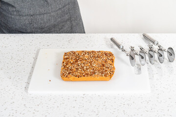 Pumpkin spice fudge with pecans