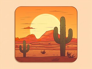 Elegant Ceramic Coaster Mockup for Tableware - AI Generated