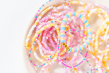 Colorful Clay Beads Set for Creative Kids' Bracelet Making