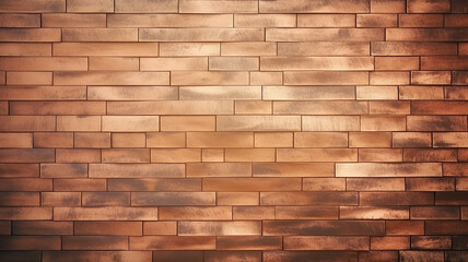 brick wall surface of copper metallic brown color