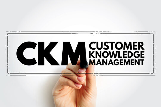 CKM Customer Knowledge Management - emerges as a crucial element for customer-oriented value creation, acronym text stamp