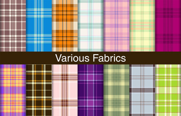 Trendy textile design of check textured material for shirt, dress, suit, wrapping paper print, invitation blank.