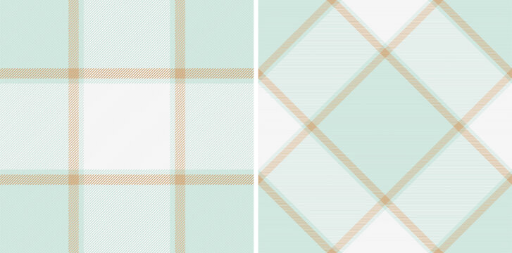 Vector seamless check of plaid texture background with a fabric textile pattern tartan.