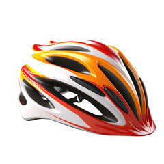 Fototapeta premium Modern Bike Helmet with Flowing Design