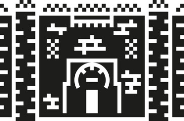 Córdoba – Spain: Mosque–Cathedral, Puerta de San Esteban (glyph)