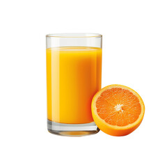 orange juice on white.
