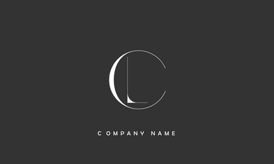 Fototapeta premium LC, CL, L, C Abstract Letters Logo Monogram